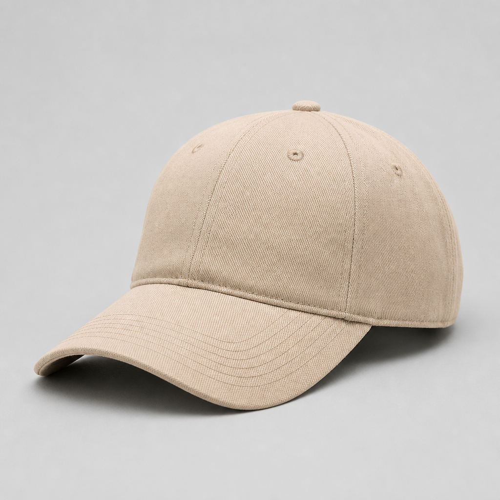 Plain casual canvas cap