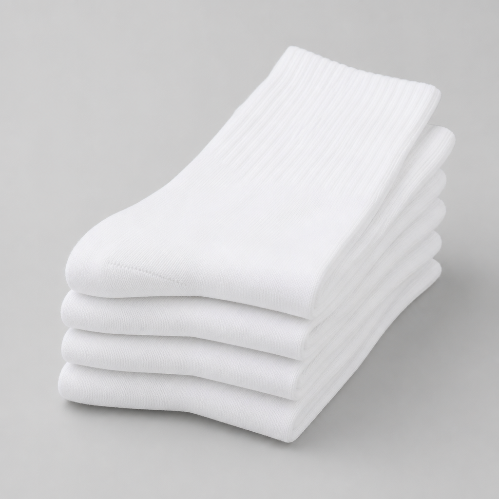 Pack of plain cotton socks